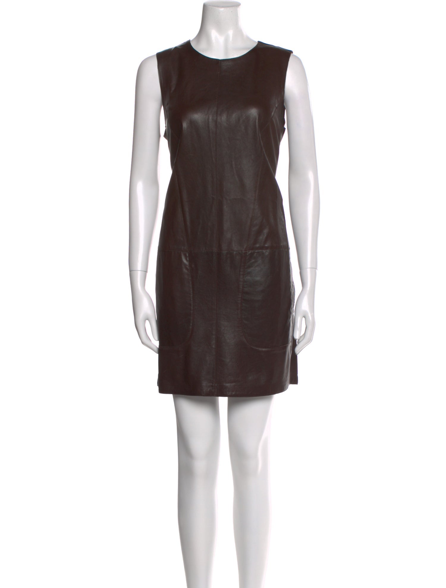 Vince Leather Mini Dress