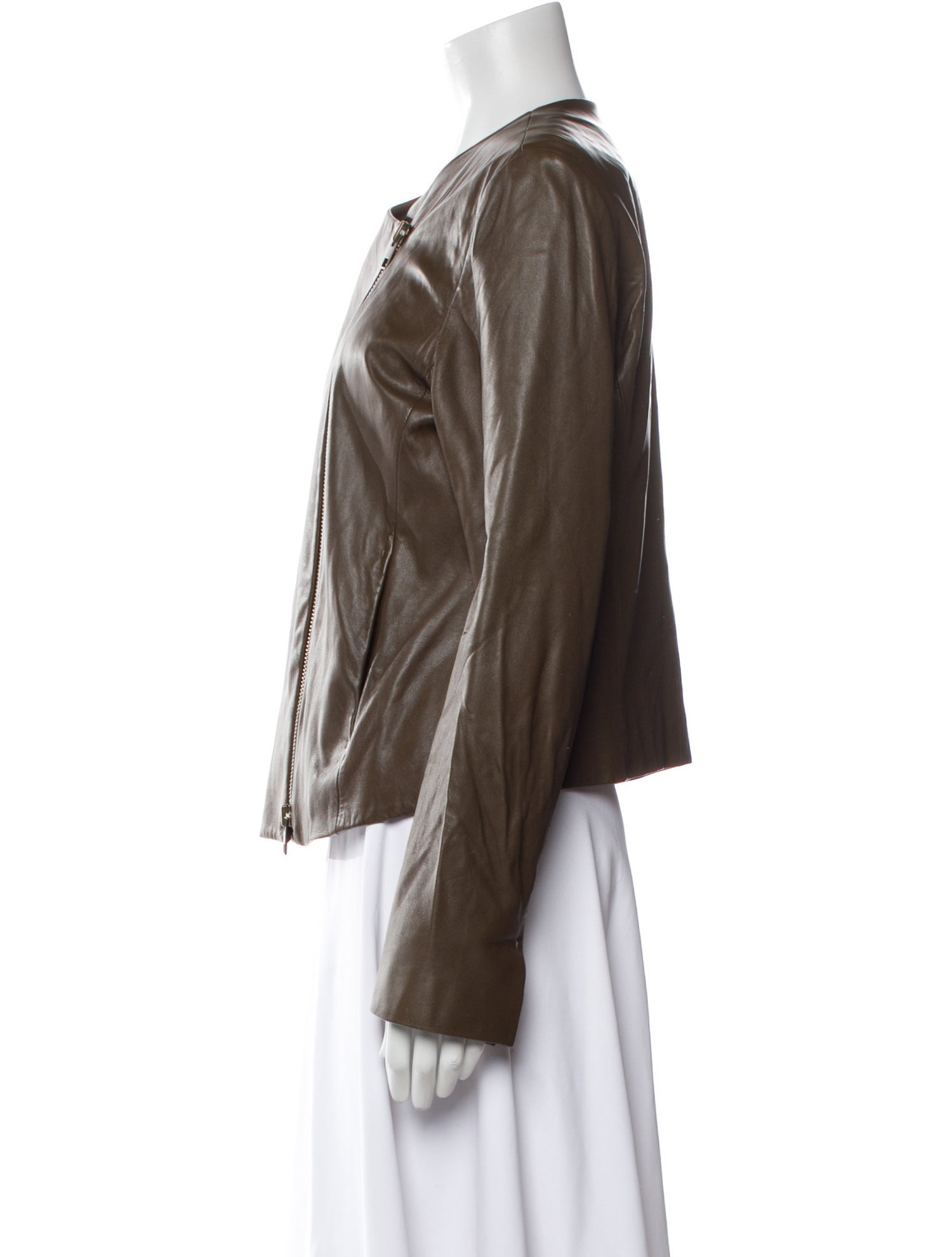 Vince Lamb Leather Biker Jacket