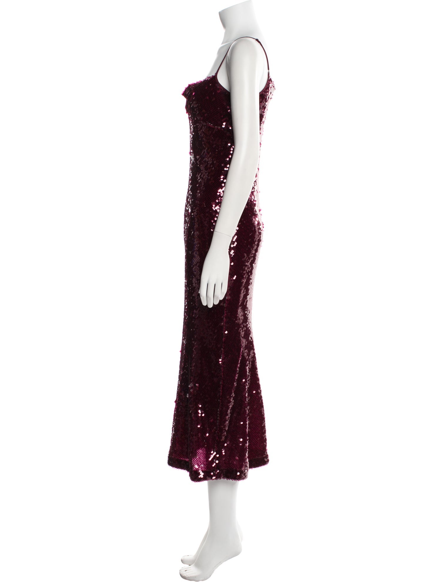 Vince Square Neckline Midi Length Dress