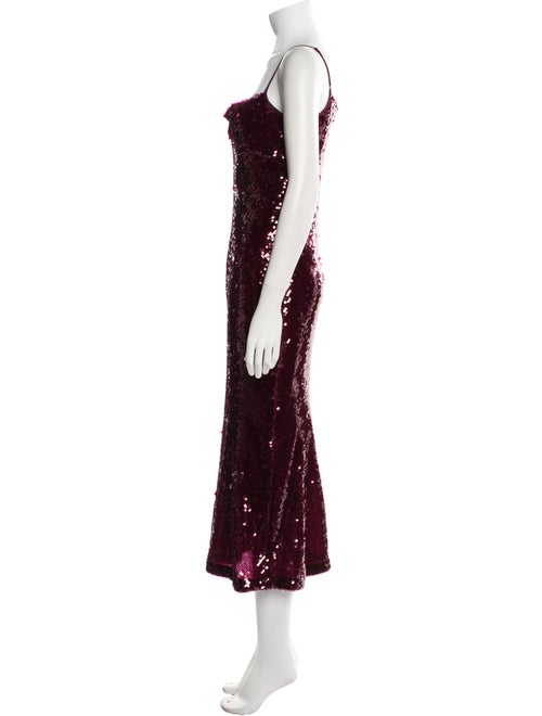 Vince Square Neckline Midi Length Dress