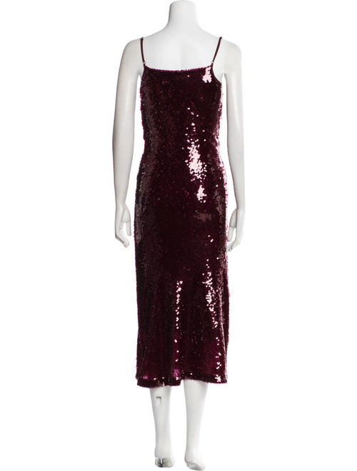 Vince Square Neckline Midi Length Dress