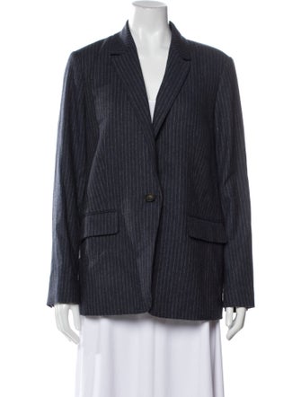 Vince Wool Striped Blazer