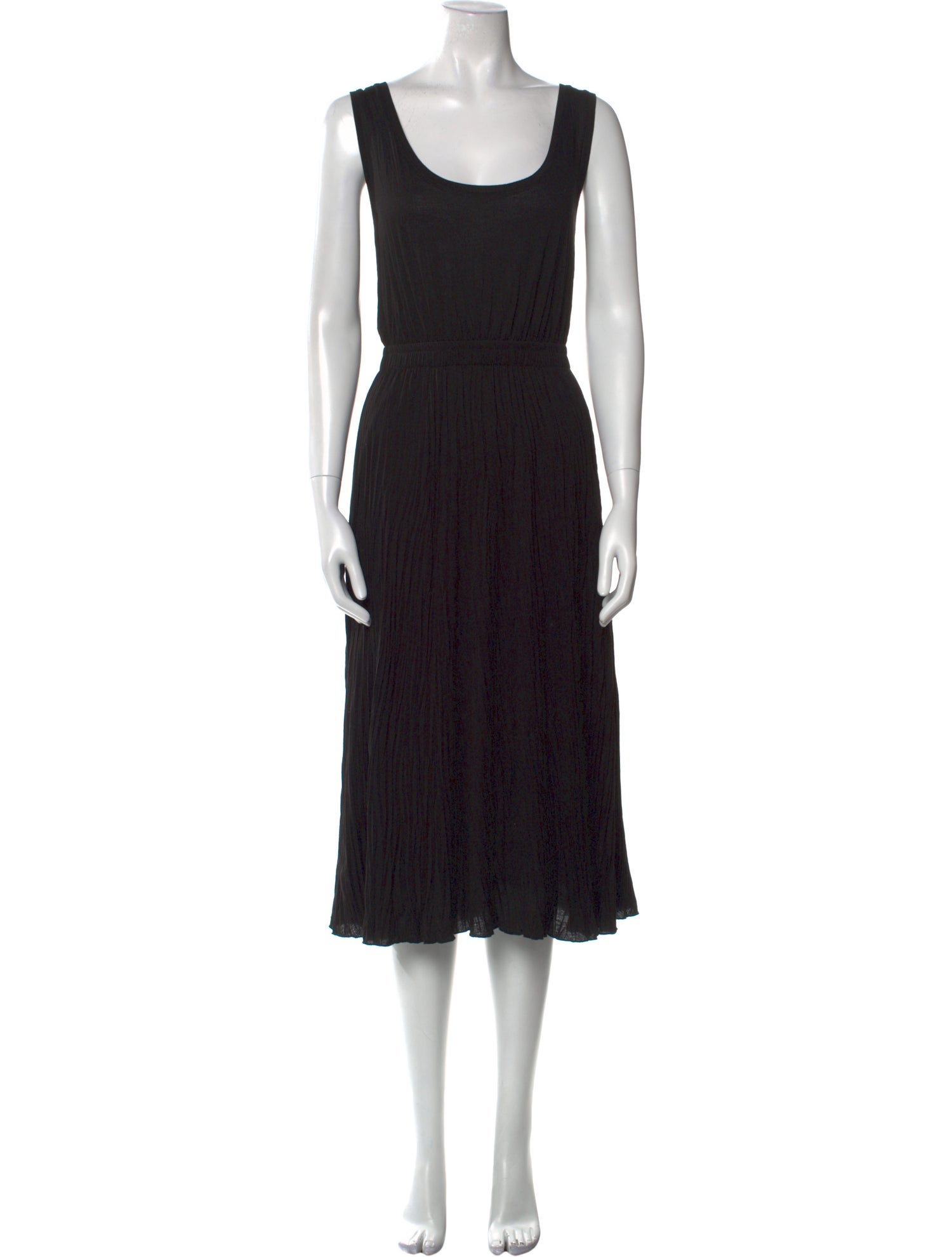 Vince Scoop Neck Midi Length Dress