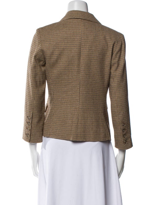 Vince Virgin Wool Houndstooth Print Blazer