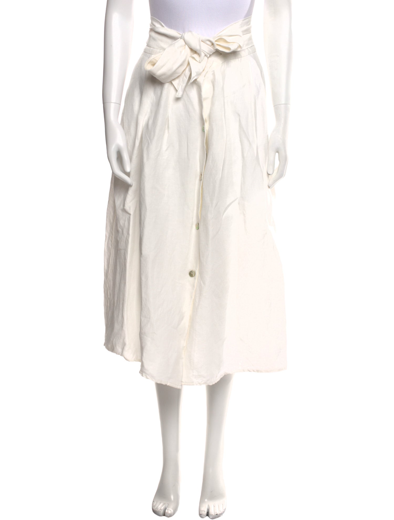 Vince Linen Midi Length Skirt