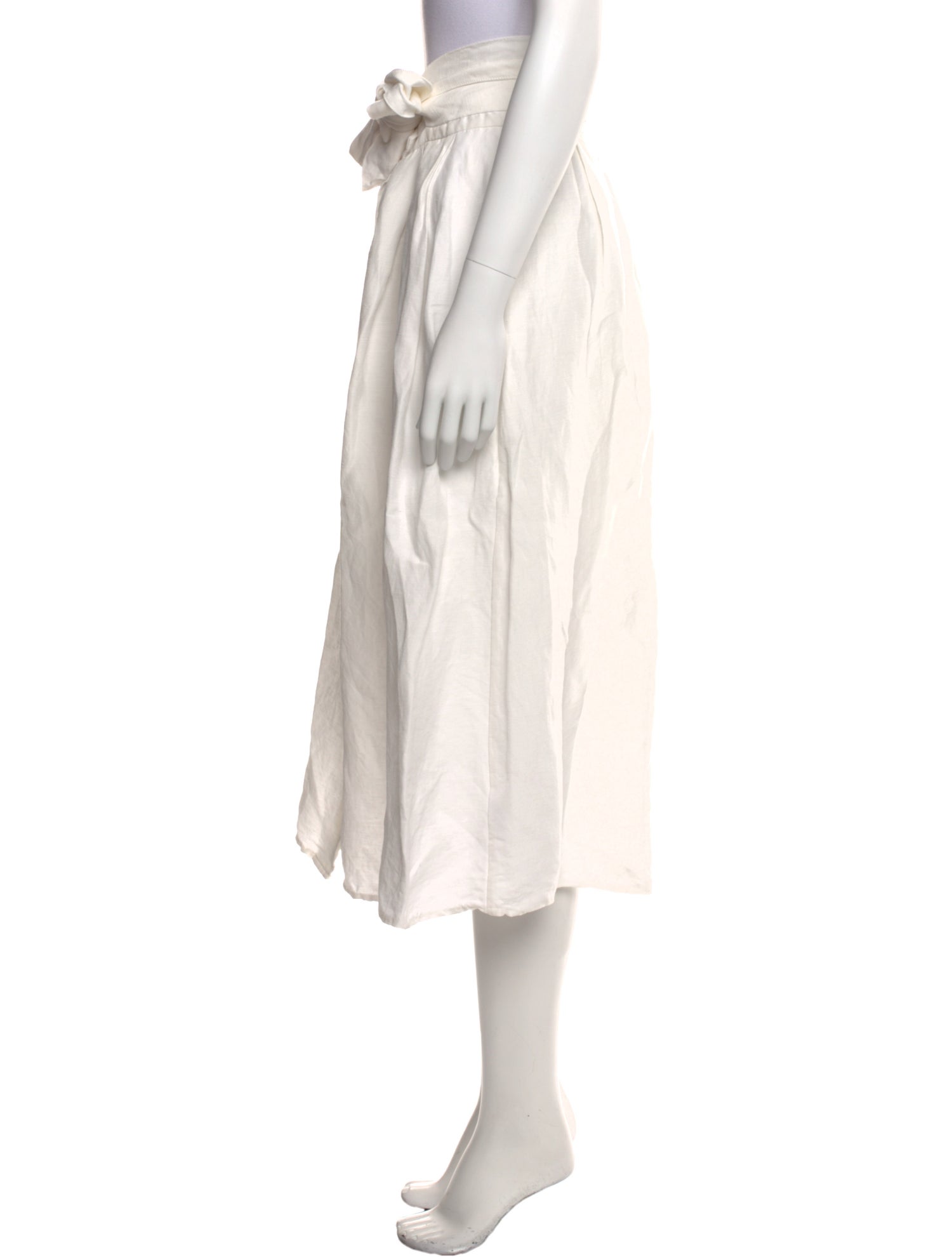 Vince Linen Midi Length Skirt