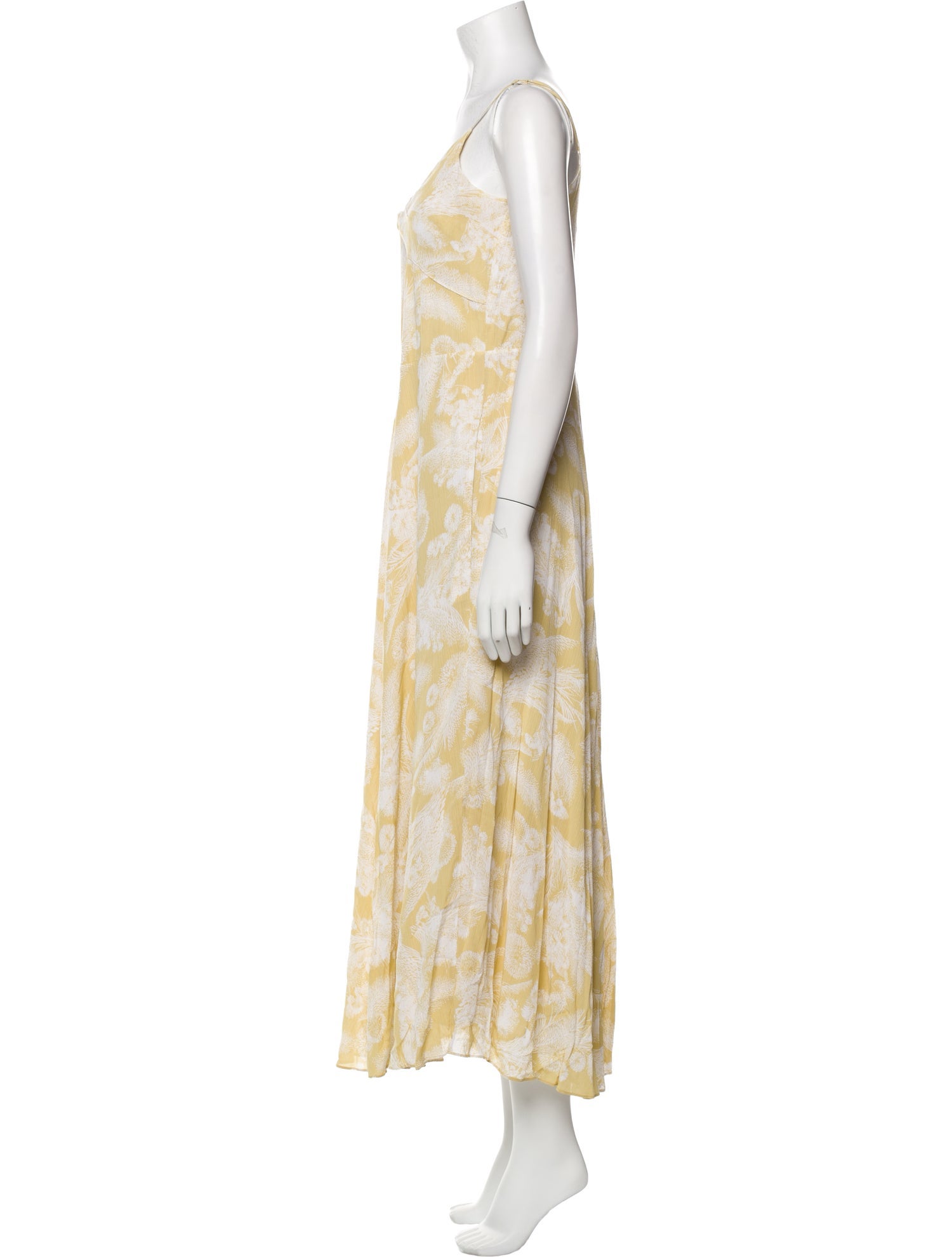 Vince Floral Print Long Dress w/ Tags