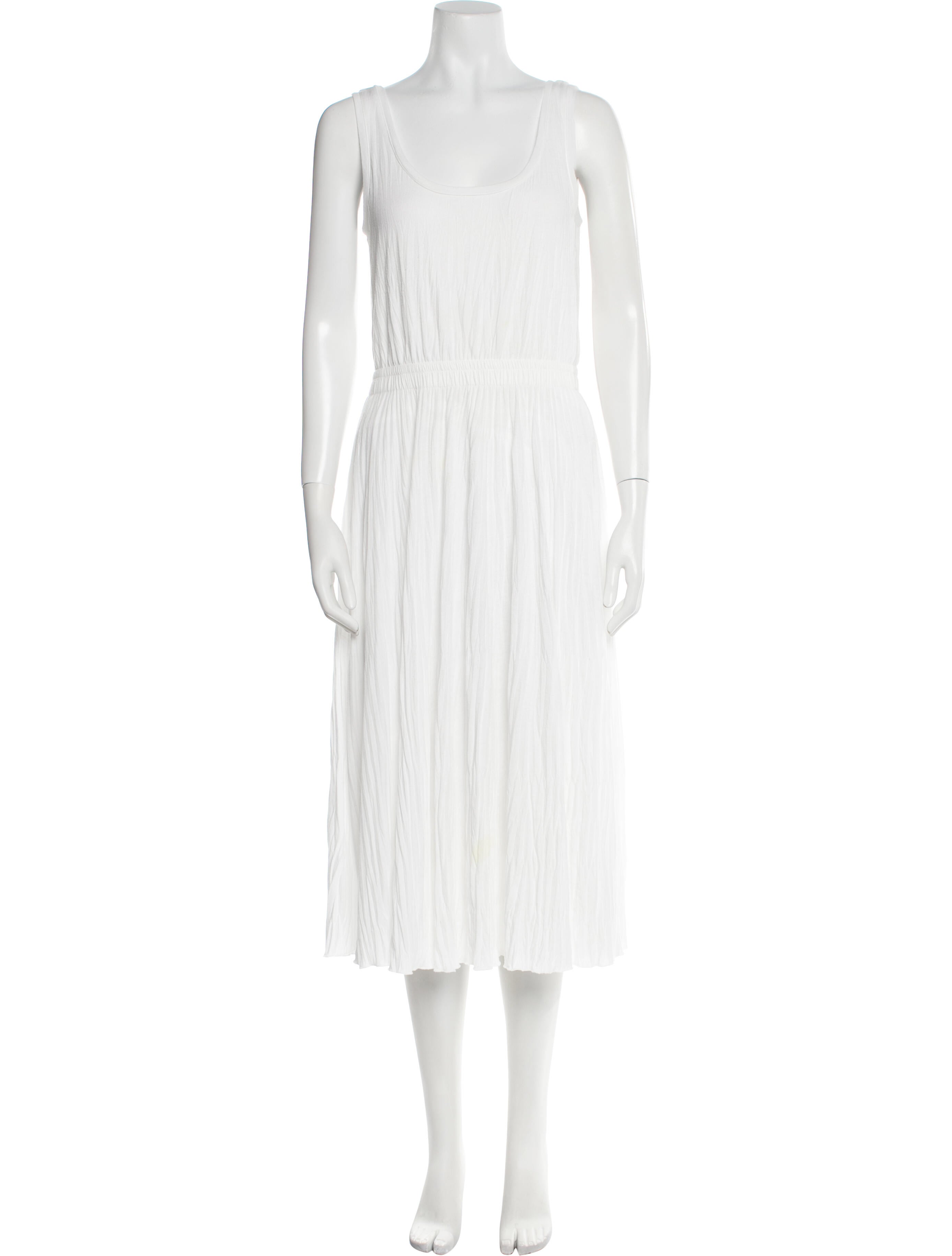 Vince Scoop Neck Midi Length Dress