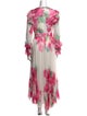Hemant and Nandita Floral Print Long Dress