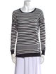 Vince Striped Bateau Neckline Sweater