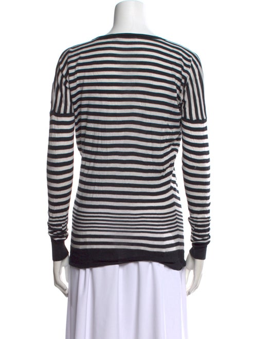 Vince Striped Bateau Neckline Sweater