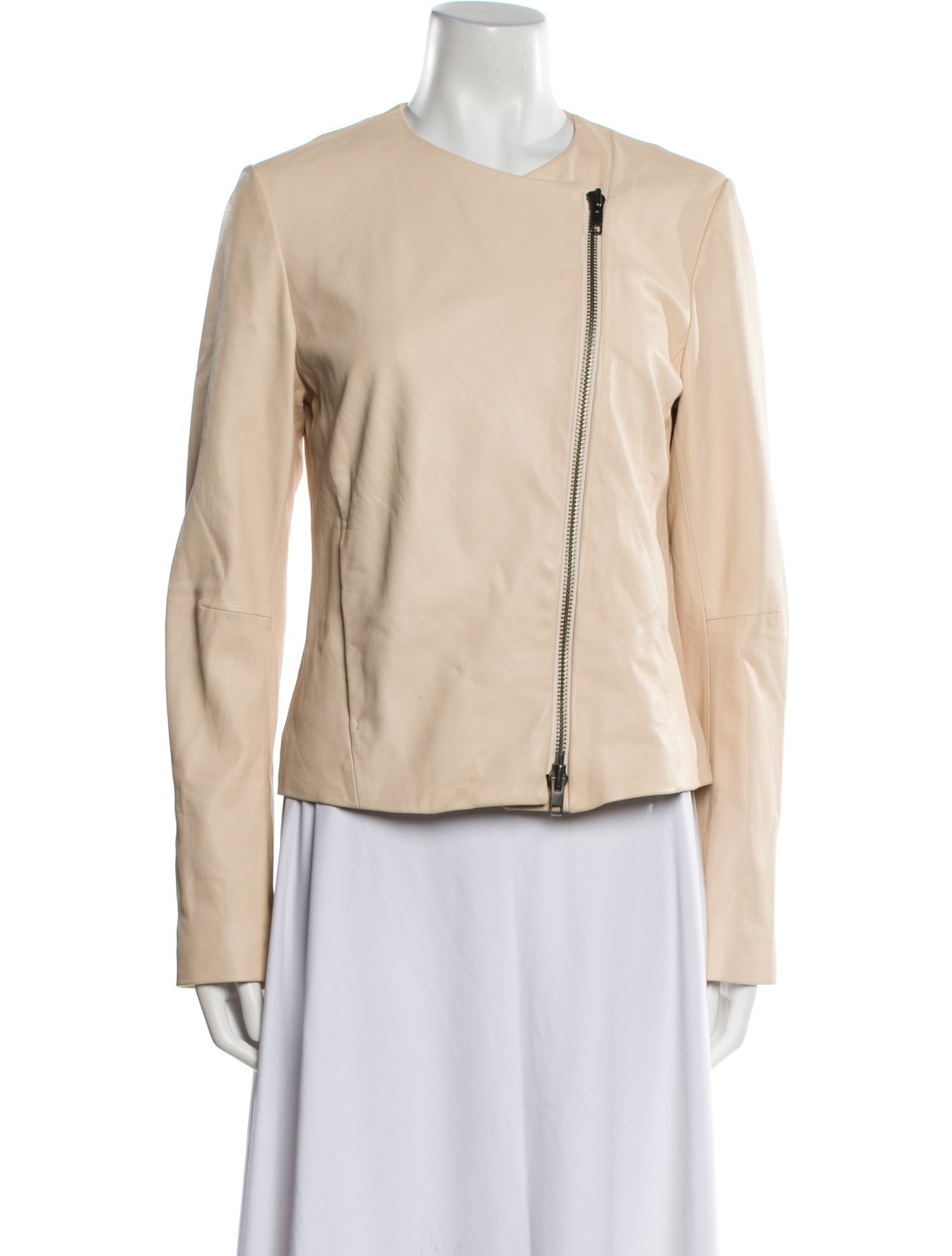 Vince Lamb Leather Biker Jacket