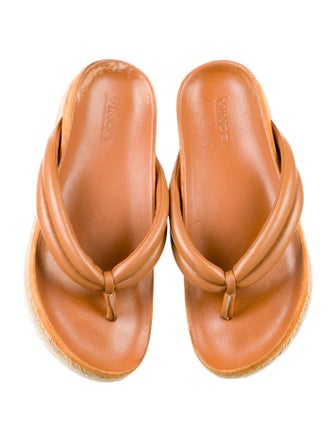 Vince Leather Flip Flops
