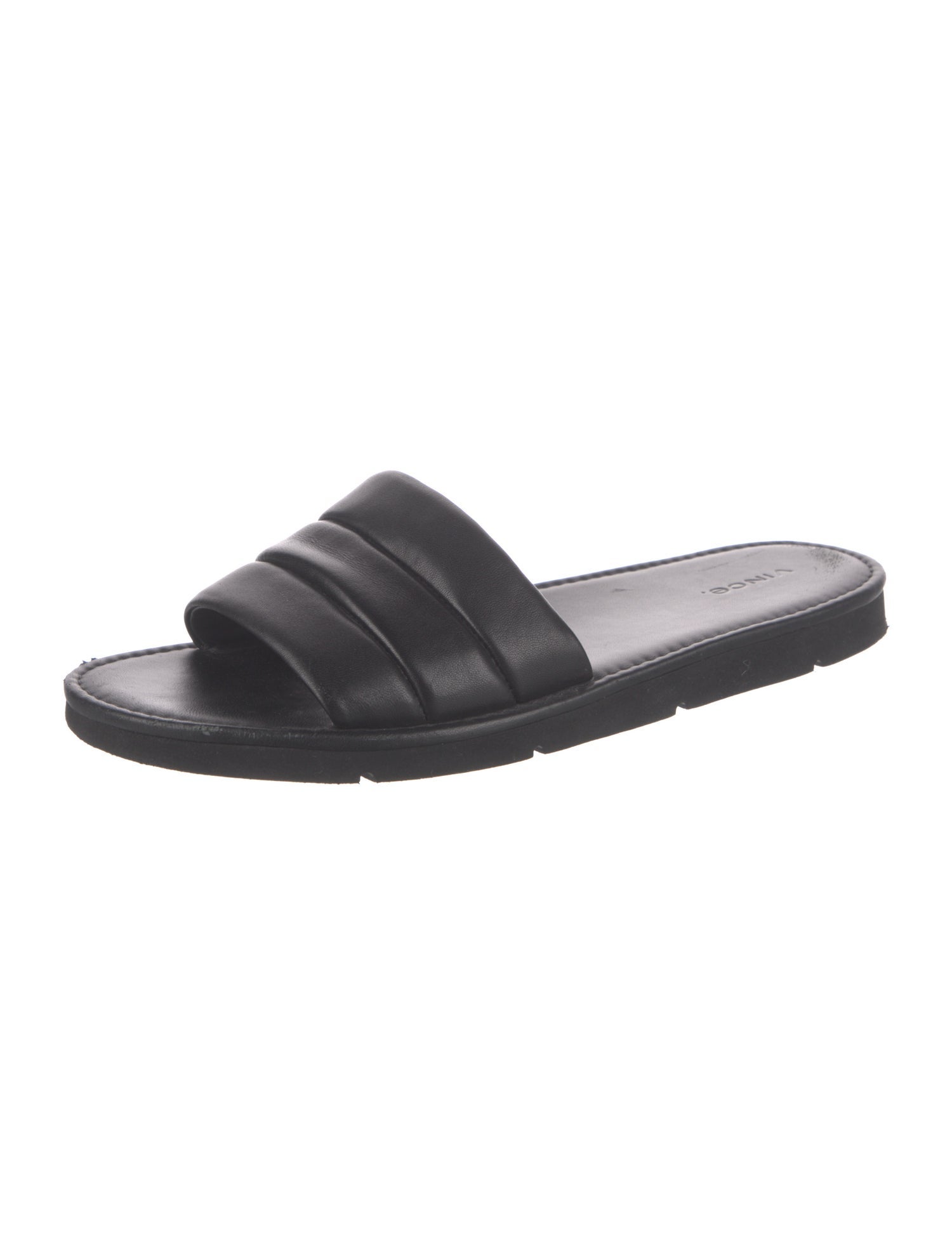 Vince Leather Slides