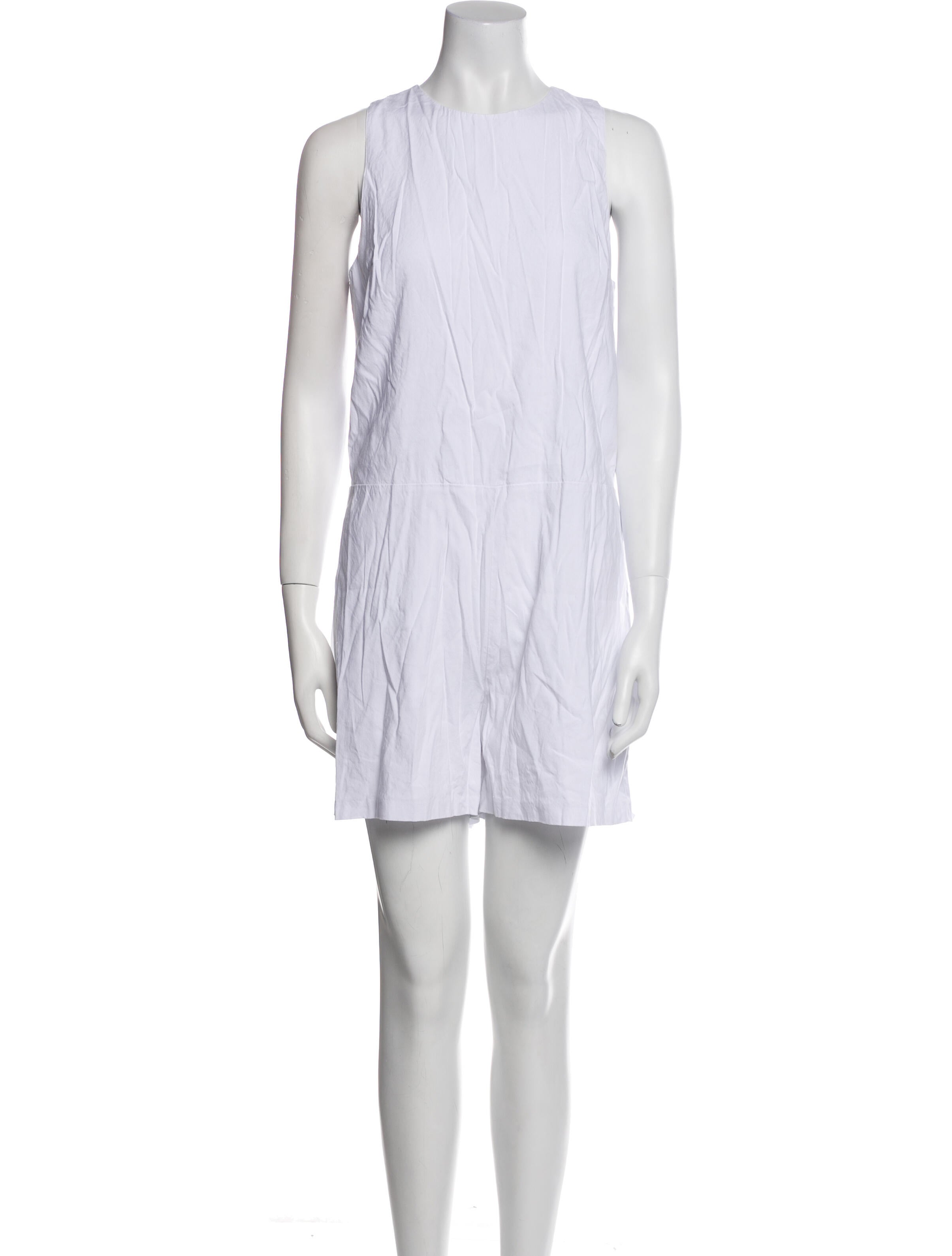 Vince Linen Crew Neck Romper