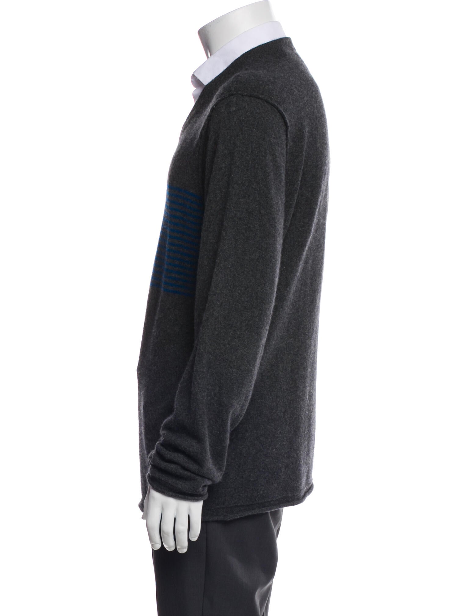 Vince Cashmere Colorblock Pattern Pullover