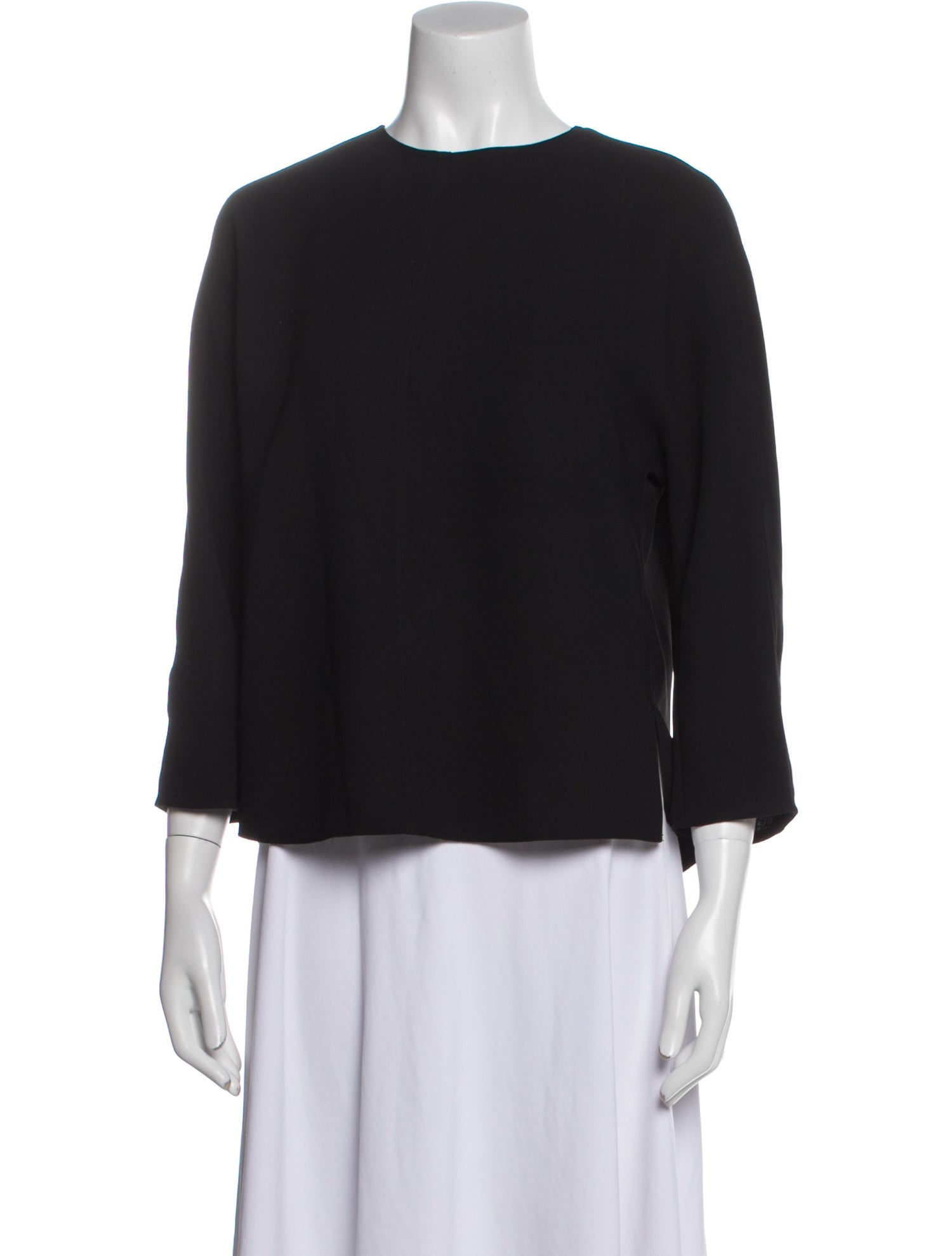 Vince Crew Neck Three-Quarter Sleeve Top
