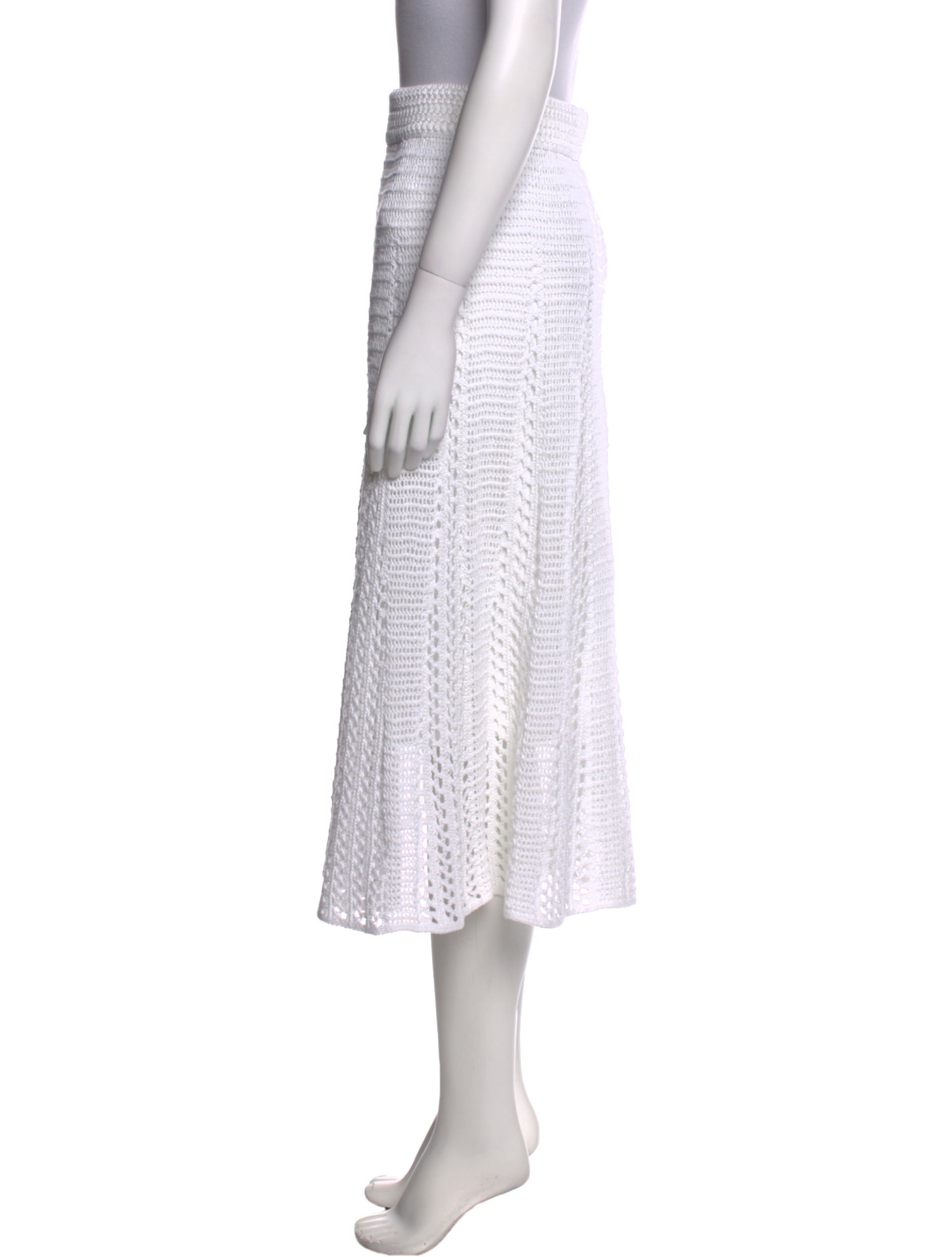 Vince Lace Pattern Midi Length Skirt