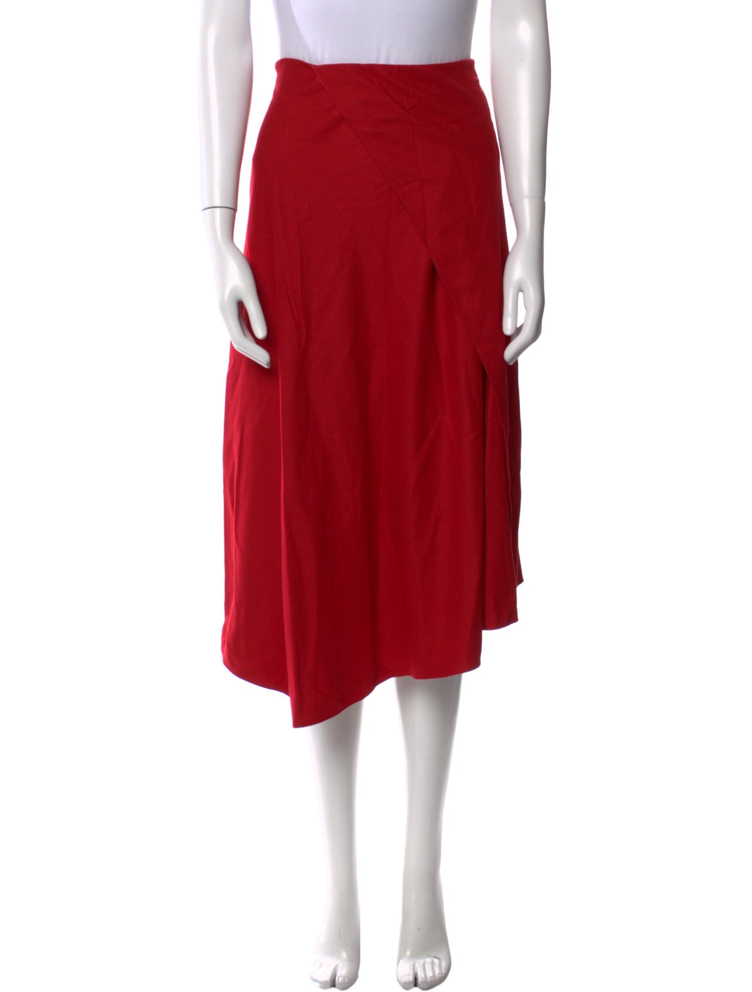 Vince Ruffle Embellishment Midi Length Skirt