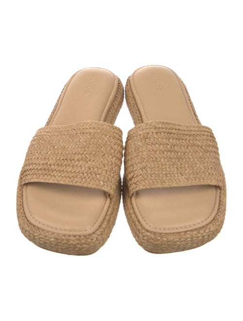 Vince Raffia Embroidered Accent Espadrilles