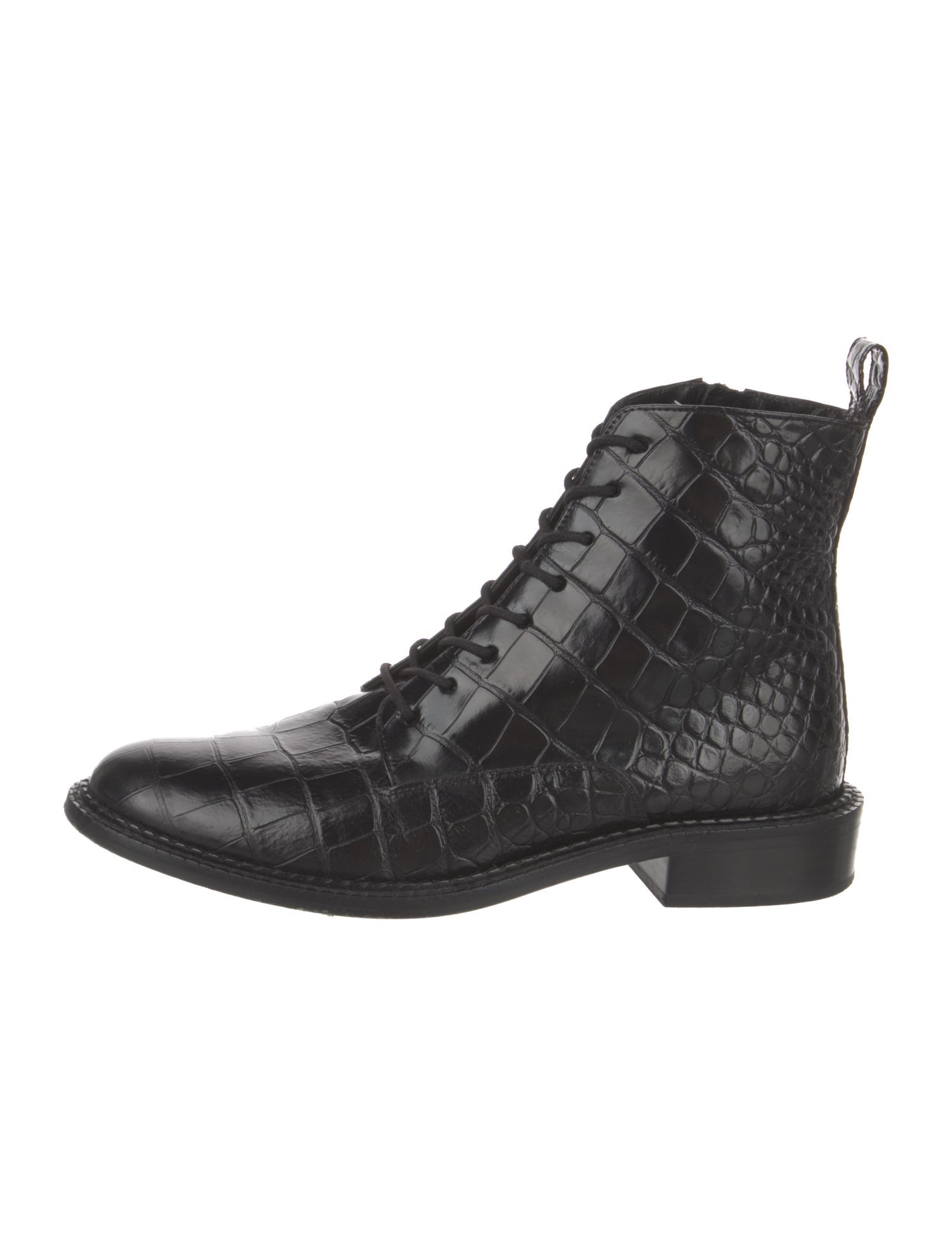 Vince Leather Combat Boots