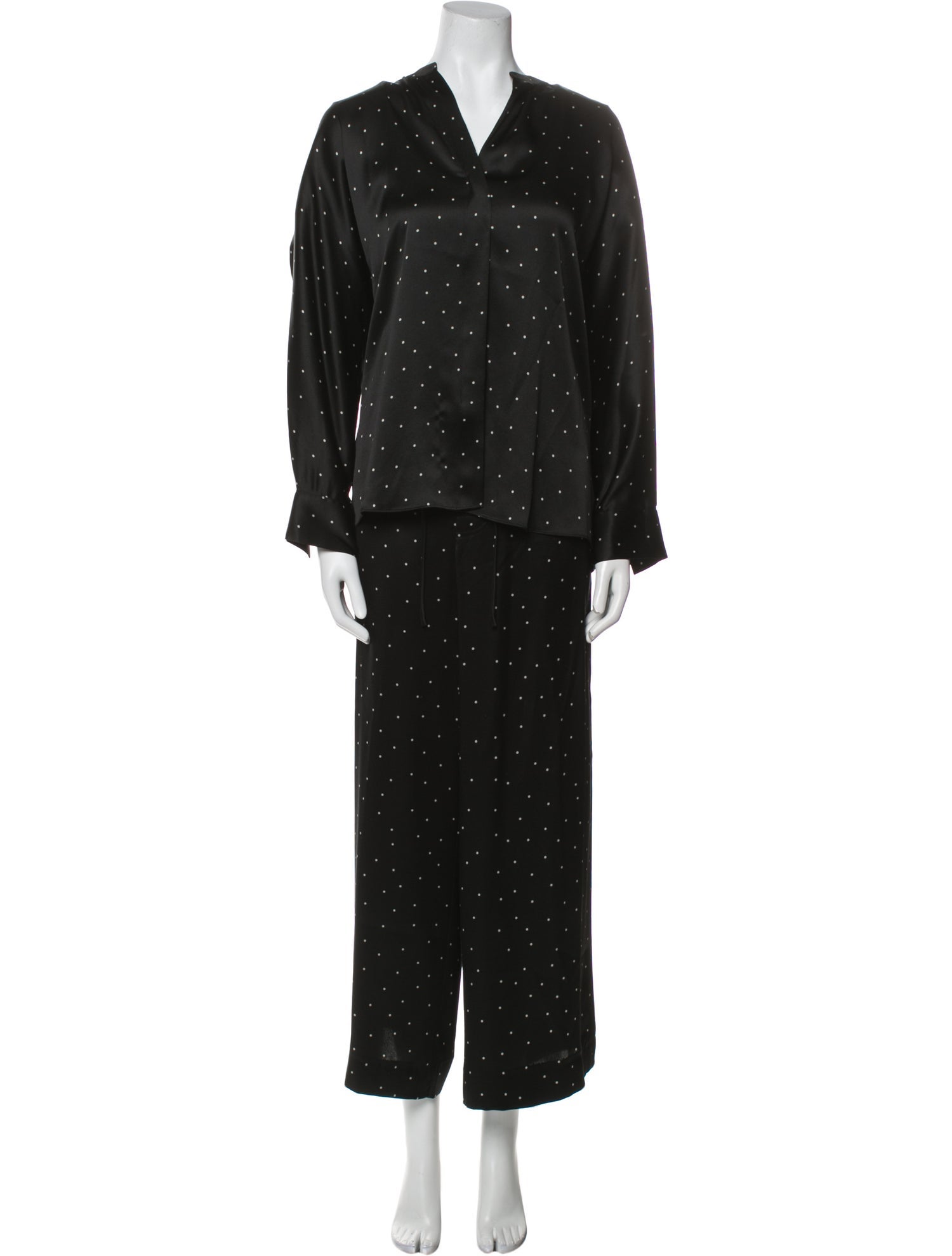 Vince Silk Polka Dot Print Pant Set w/ Tags