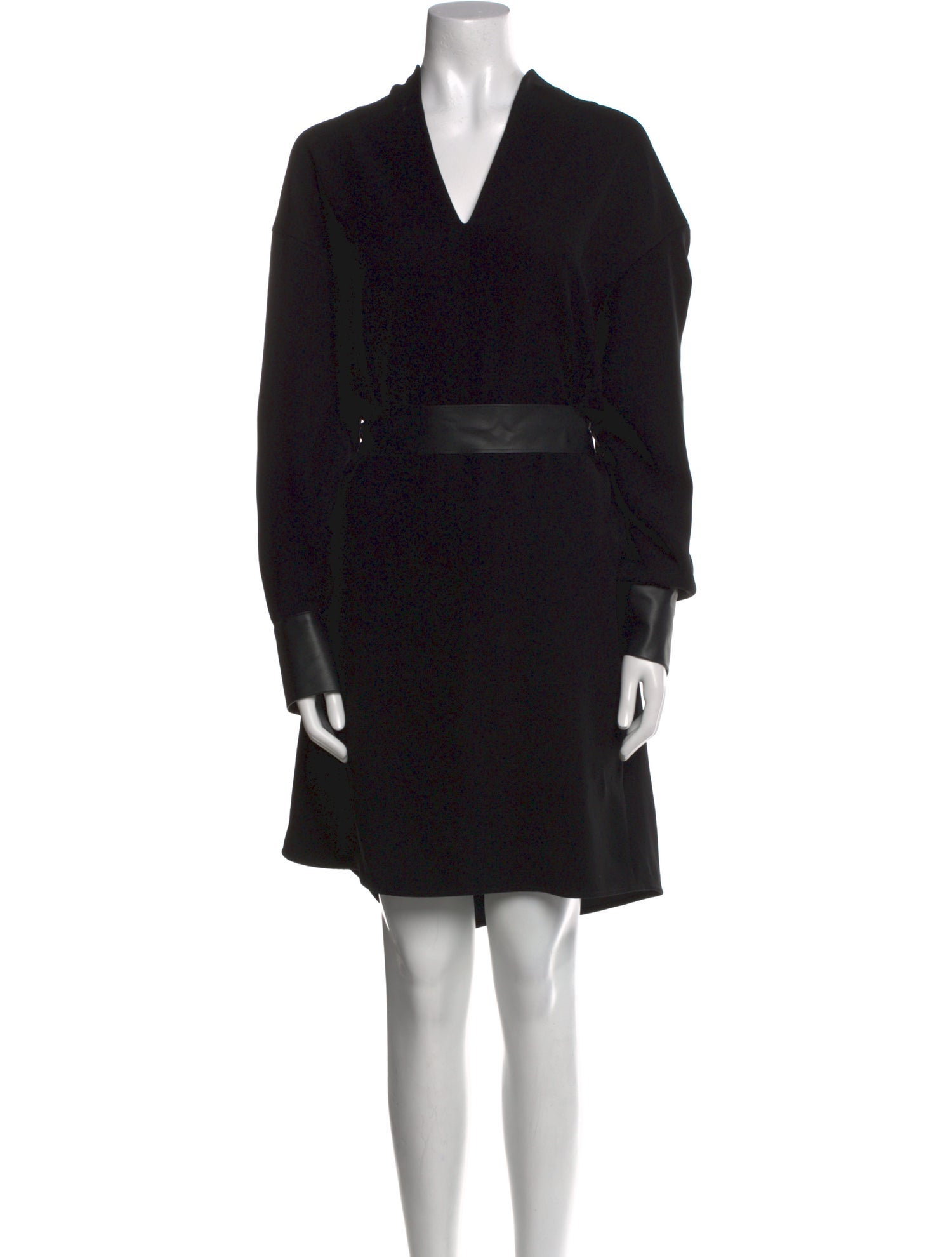 Vince V-Neck Knee-Length Dress