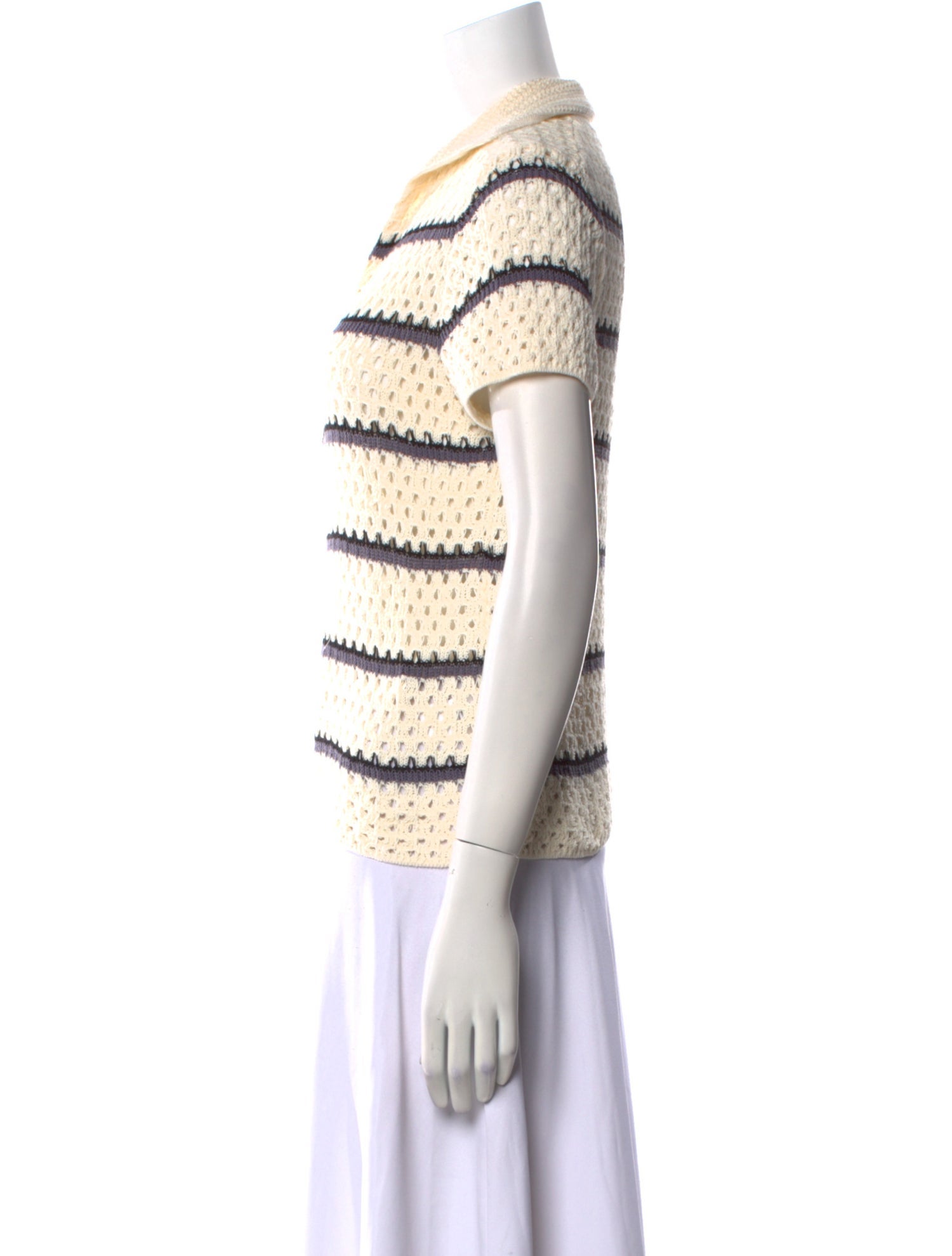 Vince Striped V-Neck Sweater