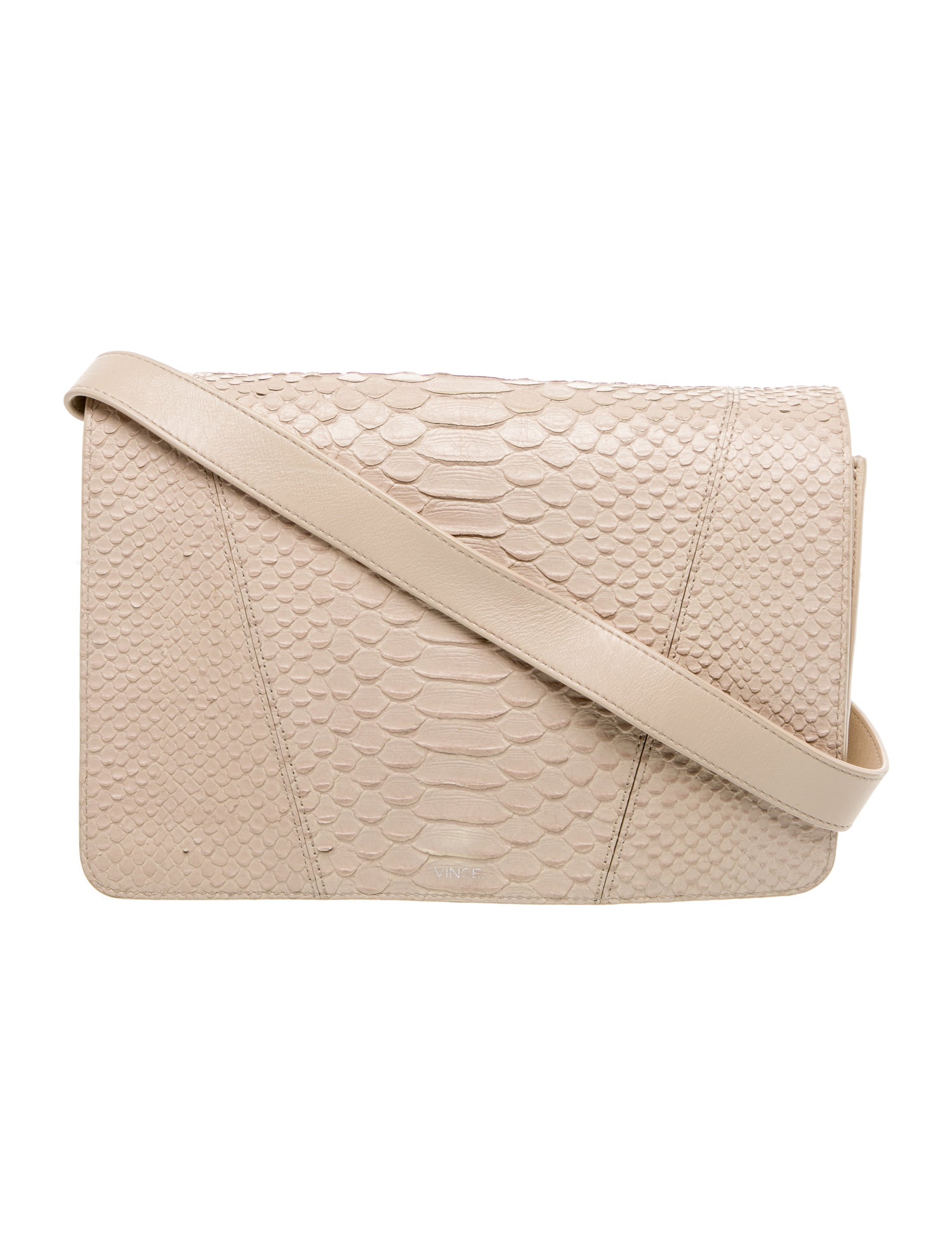 Vince Snakeskin Messenger Bag
