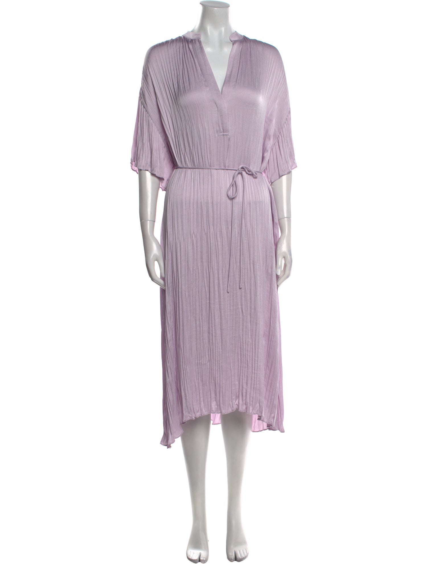 Vince V-Neck Midi Length Dress