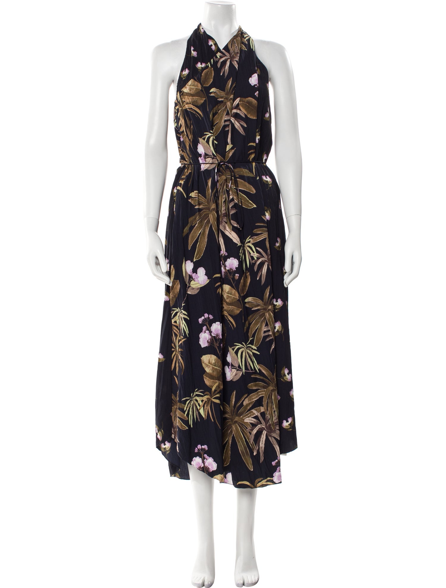Vince Floral Print Long Dress w/ Tags
