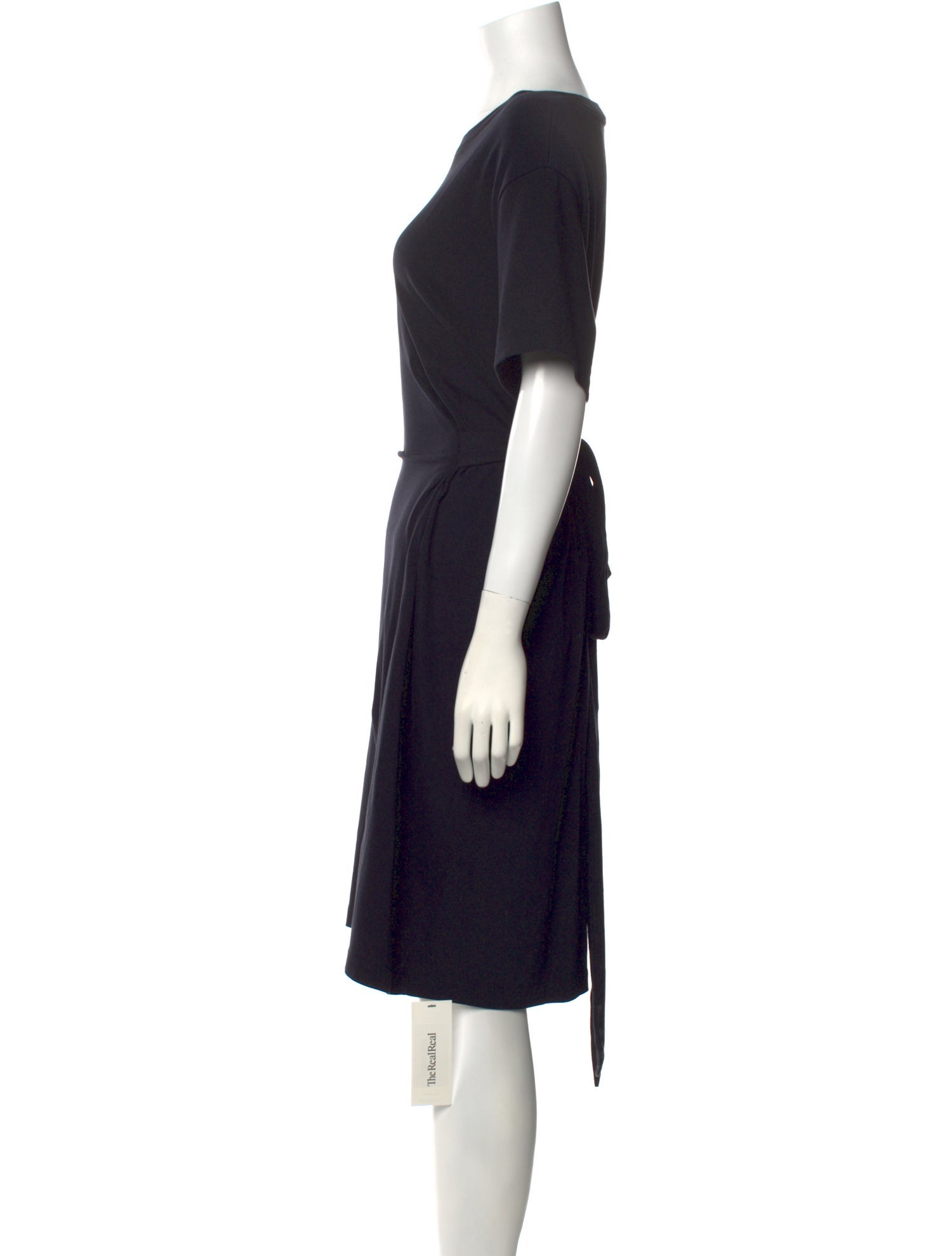 Vince Scoop Neck Knee-Length Dress