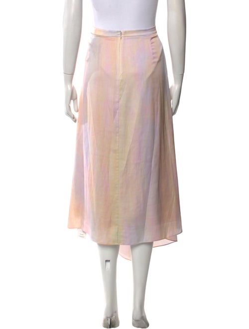 Vince Colorblock Pattern Midi Length Skirt