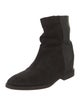 Vince Suede Colorblock Pattern Moto Boots