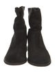 Vince Suede Colorblock Pattern Moto Boots