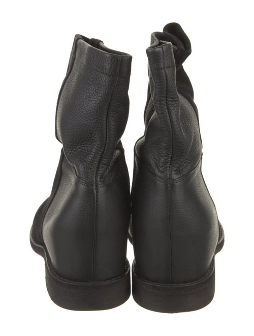 Vince Suede Colorblock Pattern Moto Boots