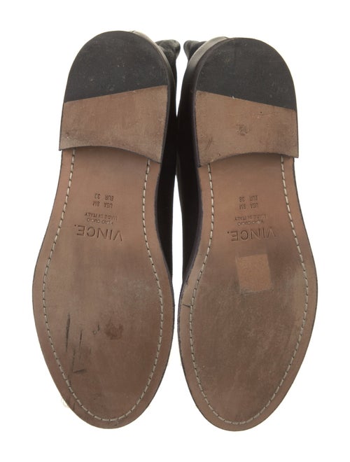 Vince Suede Colorblock Pattern Moto Boots