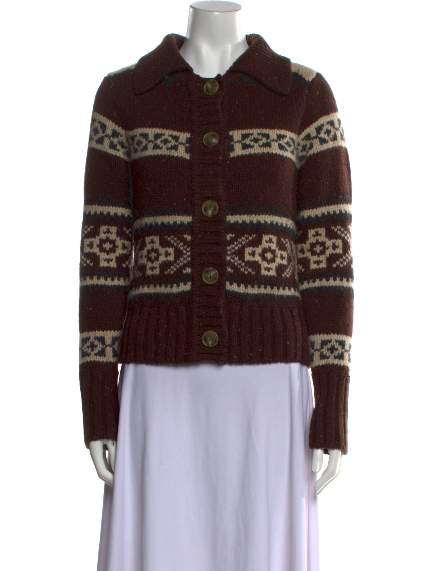 Vince Cashmere Printed Sweater