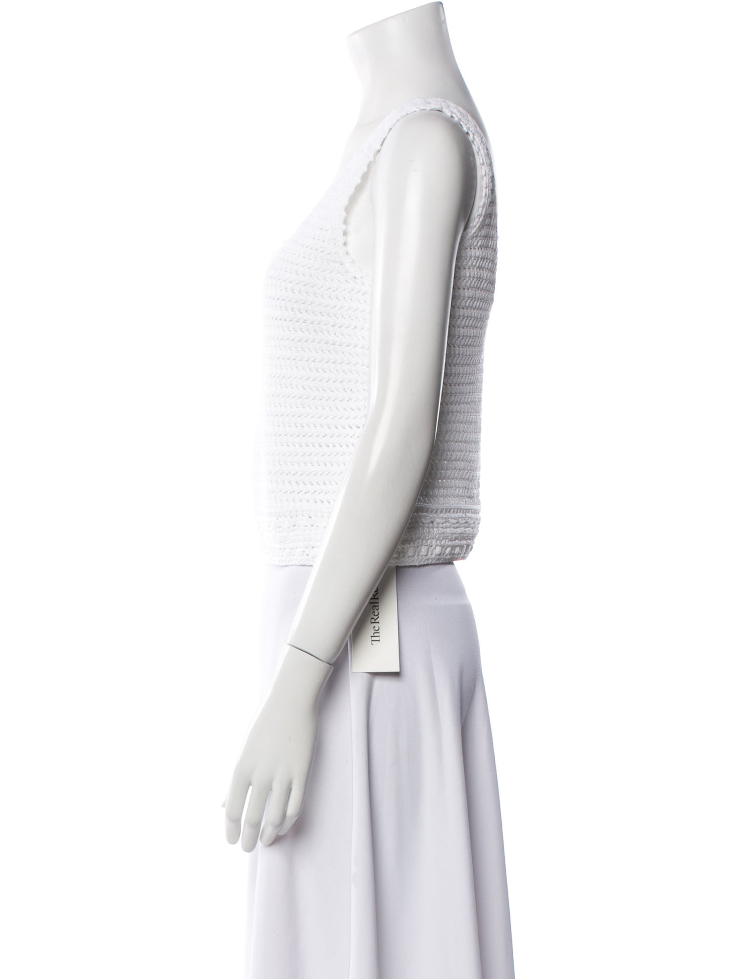 Vince Square Neckline Sleeveless Crop Top