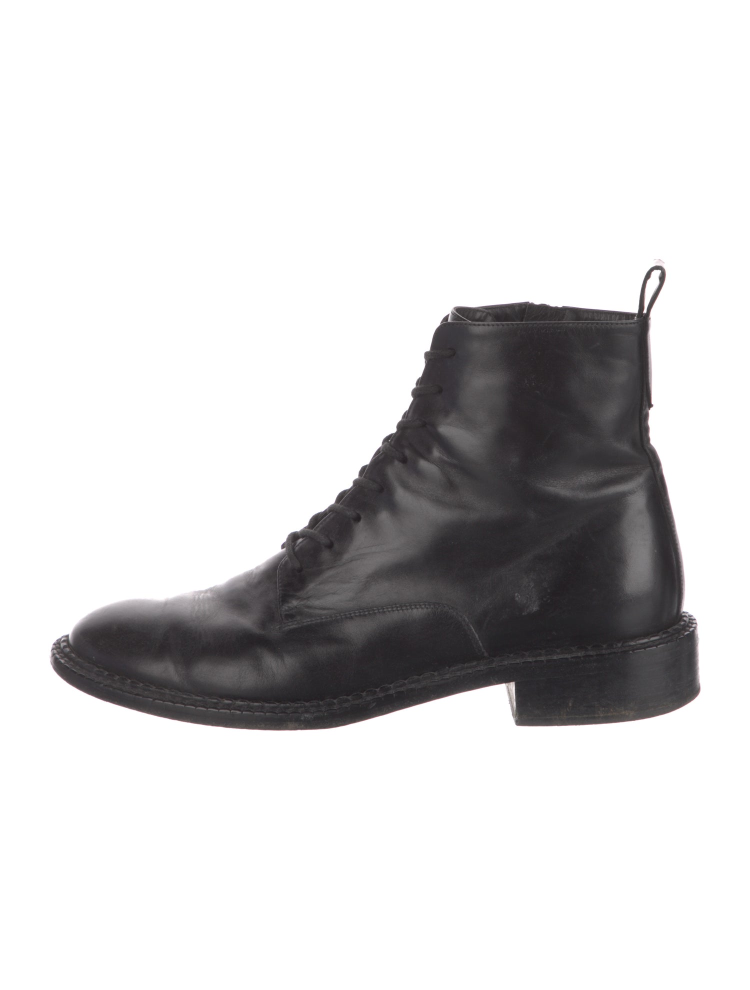 Vince Leather Combat Boots