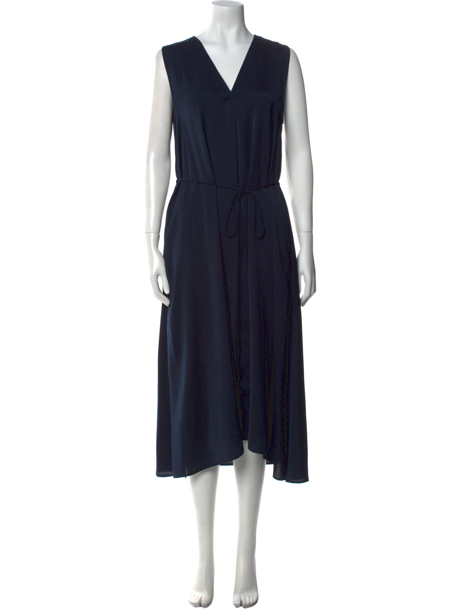 Vince V-Neck Midi Length Dress