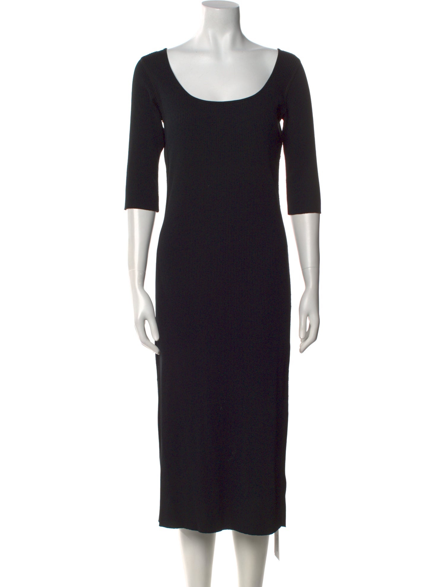 Vince Scoop Neck Midi Length Dress