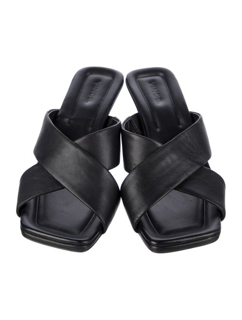 Vince Leather Slides