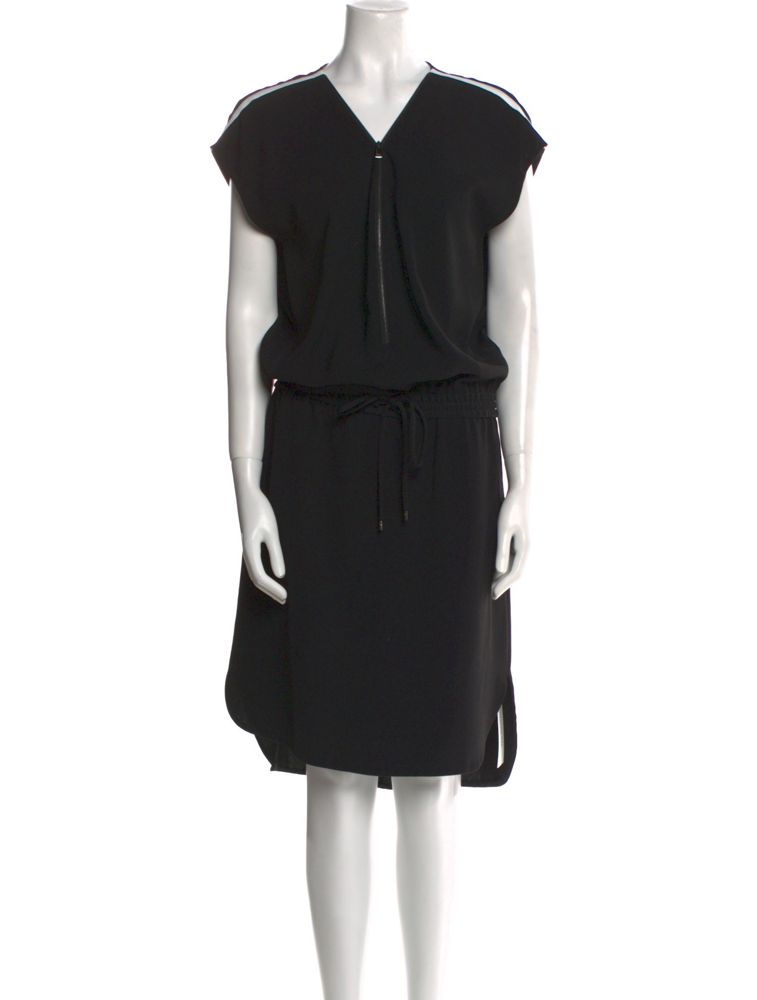 Vince V-Neck Knee-Length Dress