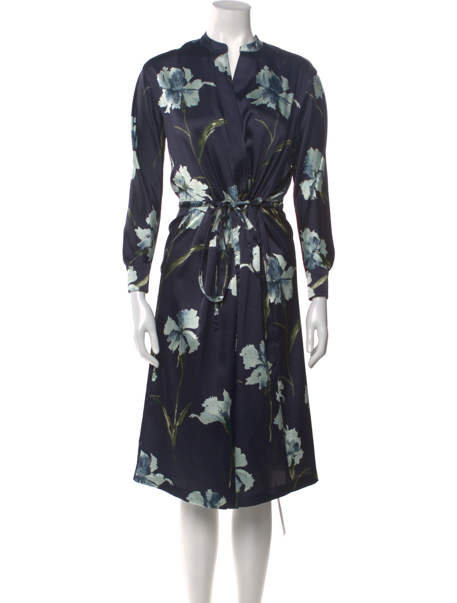 Vince Floral Print Midi Length Dress w/ Tags