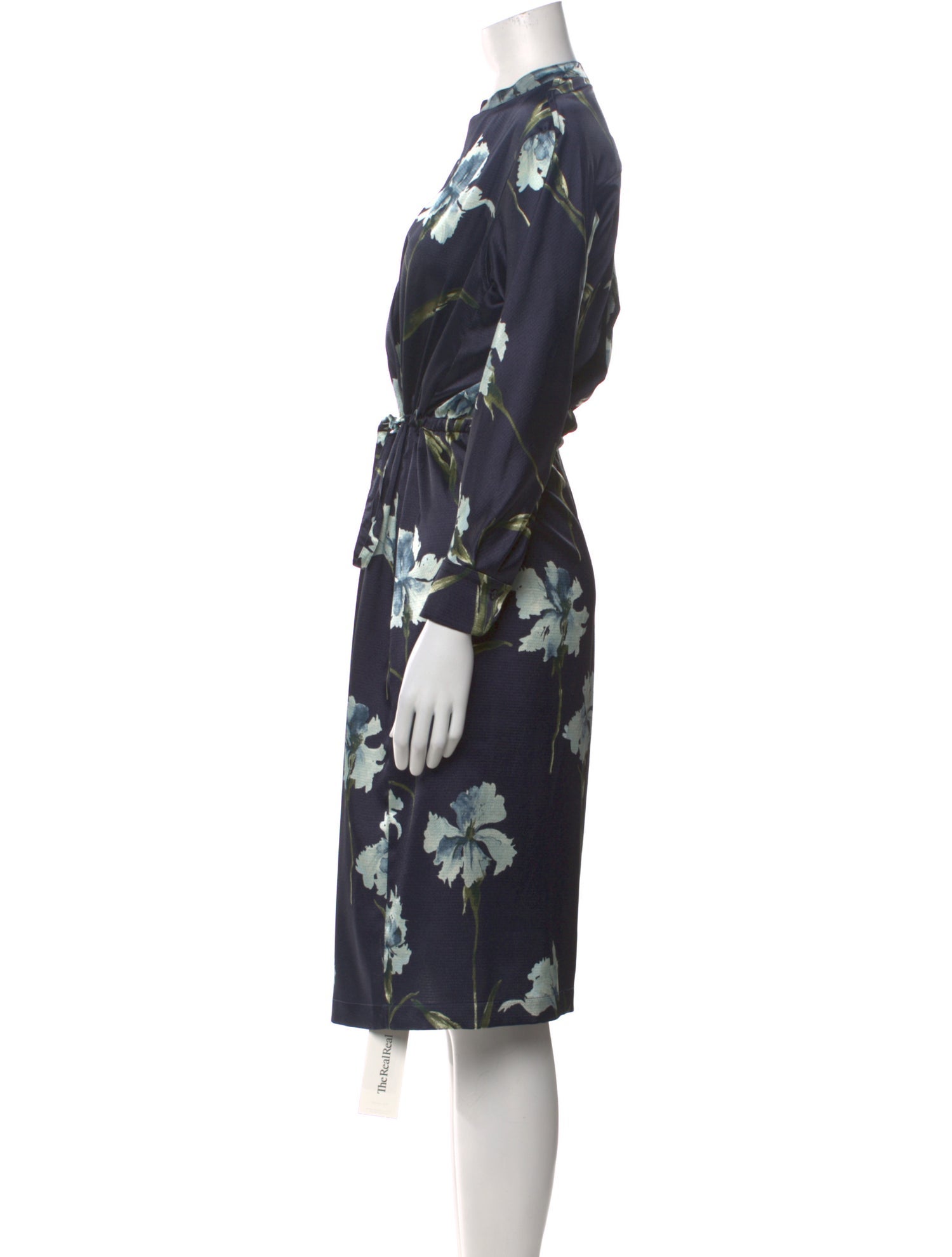 Vince Floral Print Midi Length Dress w/ Tags