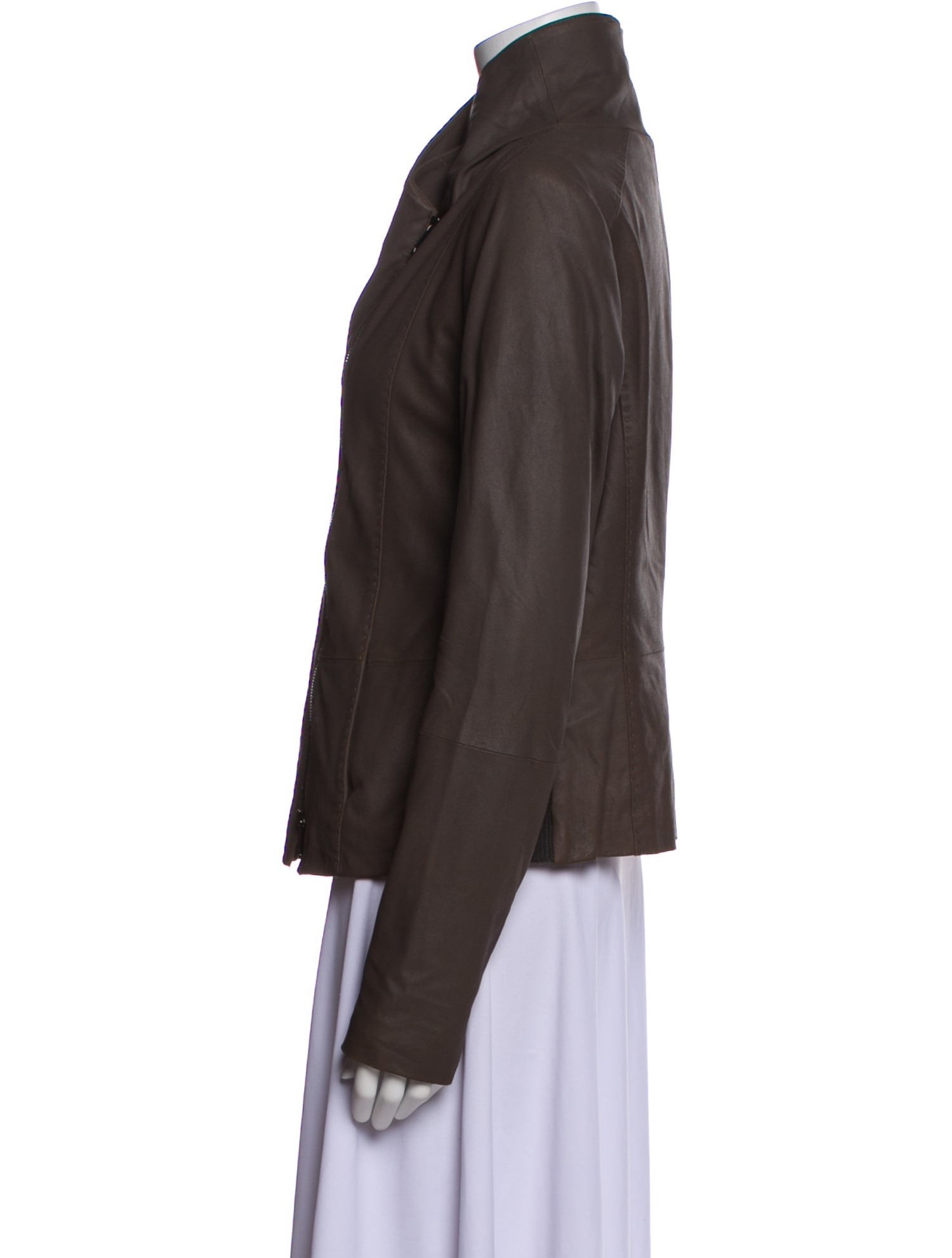 Vince Goat Leather Biker Jacket