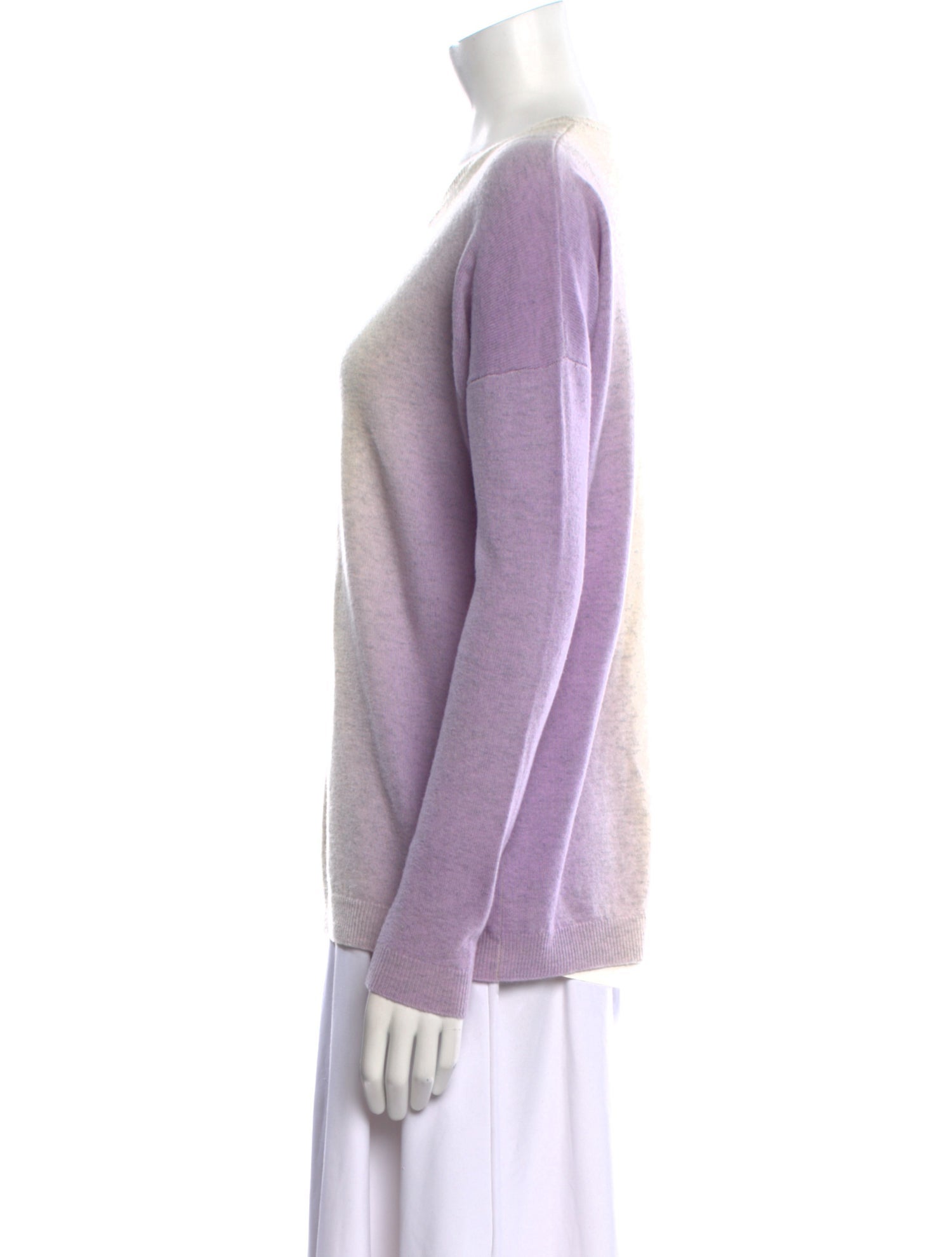 Vince Wool Colorblock Pattern Sweater