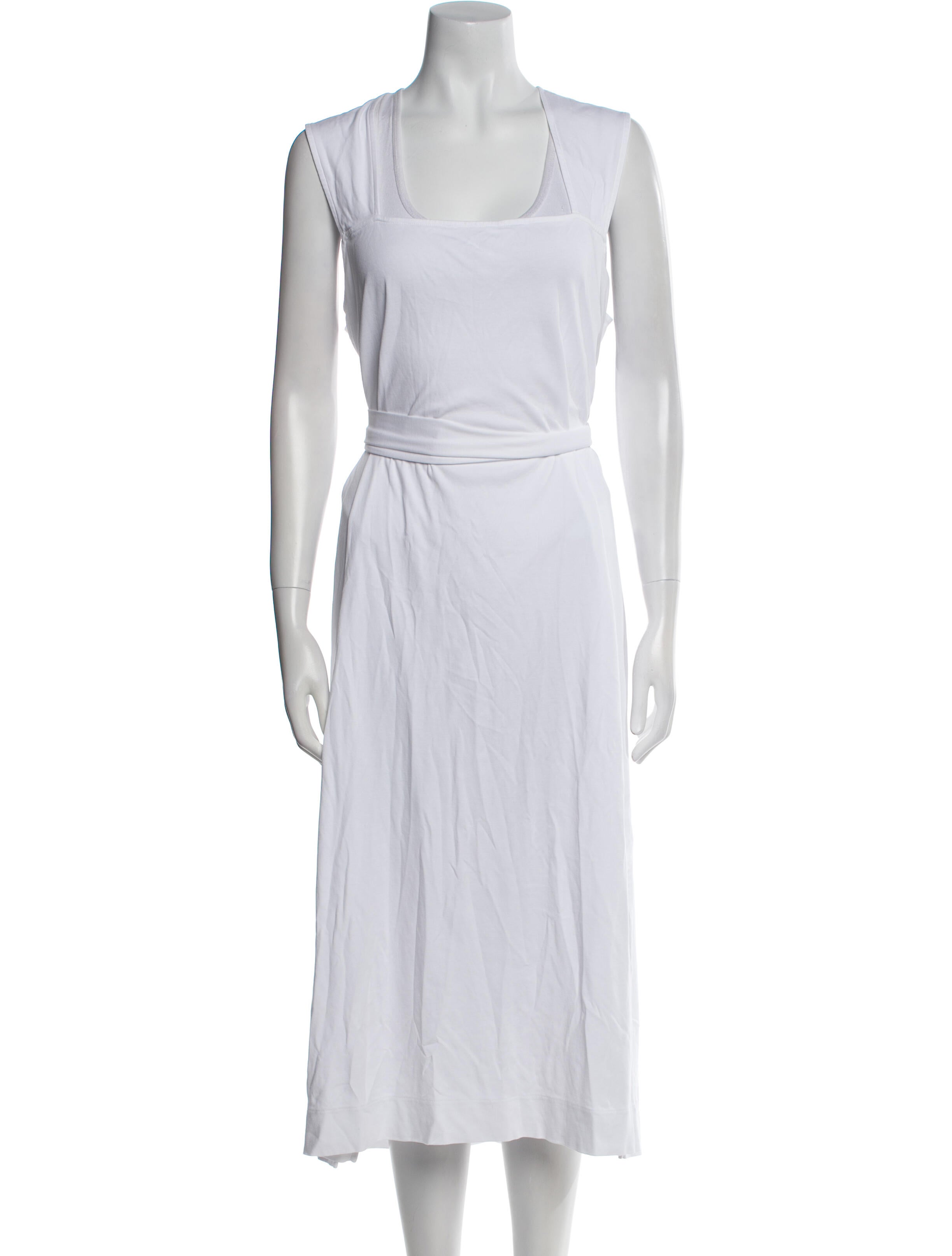 Vince Square Neckline Midi Length Dress