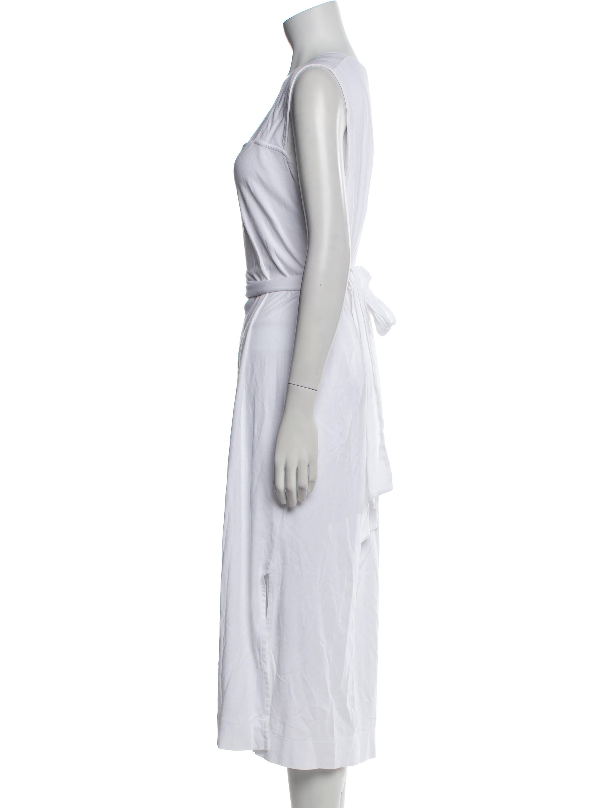 Vince Square Neckline Midi Length Dress